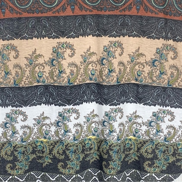 Mitto Shop~NWT~Sleeveless Knit‎ Mini Shift Dress~Hi Neck~Boho~Sz S - Picture 5 of 8